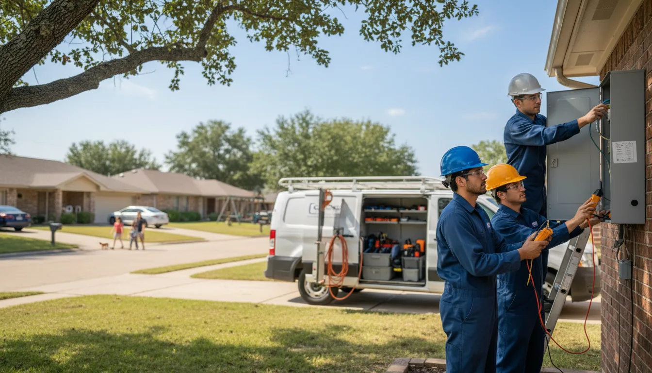 Certified electrician providing emergency electrical services in Lipan, TX